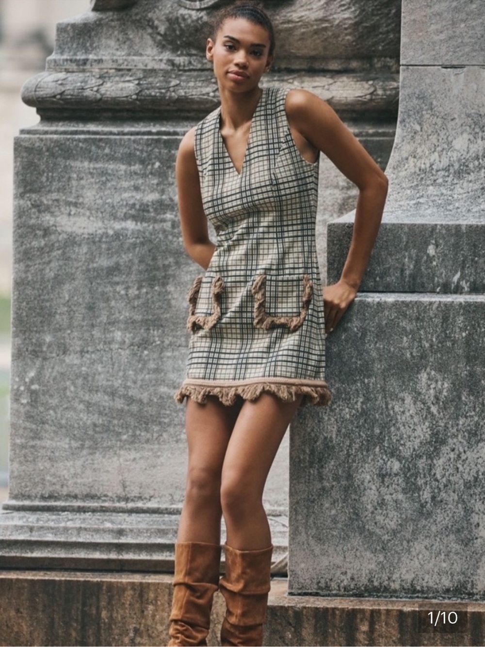 HOPE FOR FLOWERS BY TRACY REESE FRINGE SHIFT DRESS